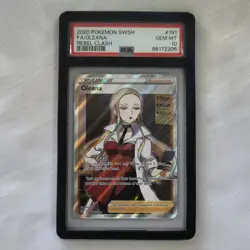 Pokemon TCG - Oleana 191/192 SWSH Rebel Clash Full Art Ultra Rare PSA 10 GEM MT - Image 1