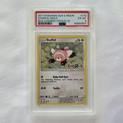 Pokemon TCG - Stufful 110/147 S&M Burning Shadows - Toys R Us Stamp PSA 6 EX-MT - Image 1
