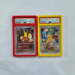 Pokemon - Detective Pikachu 050/SV-P + Pikachu 001/SV-P - Pre-Order Promo PSA 10 - Image 1