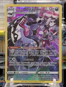 Pokemon Galarian Obstagoon TG10/TG30 Astral Radiance SWSH Trainer Gallery2Y - Image 1