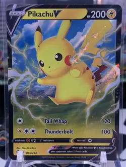 Pokemon TCG Pikachu V Fusion Strike 086/264 Holo Ultra Rare JW 10G - Image 1