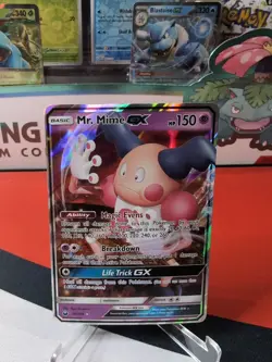Mr. Mime GX ULTRA RARE 56/168 Pokemon SM Celestial Storm NM HOLO - Image 1