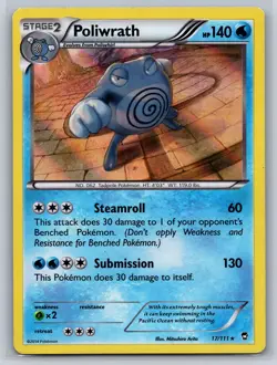 Poliwrath 17/111 Holo Rare Pokemon XY - Furious Fists Lightly played - Image 1