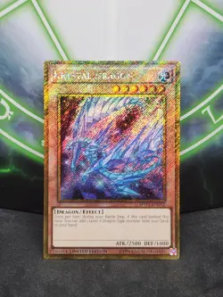 Yugioh Krystal Dragon MVP1-ENGV2 Gold Secret Rare Limited Edition NM - Image 1