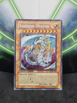 Yugioh Rainbow Dragon CT04-EN005 Secret Rare Promo NM - Image 1
