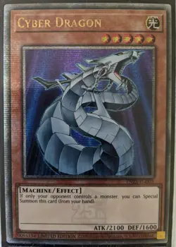 YuGiOh Cyber Dragon Quarter Century Secret Rare TN23-EN005 - Image 1