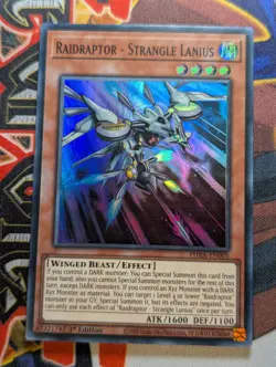 Raidraptor - Strangle Lanius - PHRA-EN005 - Super Rare - 1st Edition Yugioh NM - Image 1