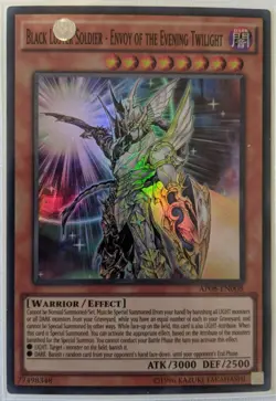 YuGiOh Black Luster Soldier - Envoy of the Evening Twilight Super RareAP08-EN008 - Image 1