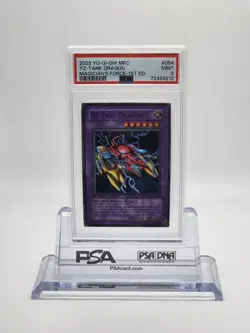 Yu-Gi-Oh 2003 YZ-Tank Dragon MFC-054 1st edition PSA 9 - Image 1