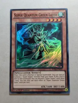 Yugioh Super Quantum Green Layer WIRA-EN031 1st Edition VLP - Image 1