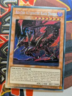 YuGiOh Red-Eyes Alternative Black Dragon Secret Rare TN19-EN005 - LP - Image 1