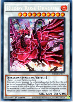 Ruddy Rose Dragon - MP22-EN077 - Prismatic Secret Rare - 1st Edition - Yugioh - Image 1