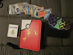 A Large Lot Of Pokemon Cards Amd Binder And Box Over A Few Hundred Cards - Image 1