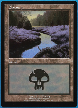 Swamp (EURO a Belgium Promo) NM MTG MAGIC CARD (506358) ABUGames - Image 1