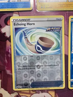 2020-2021 Pokemon Cards Lot Of 5 Pikachu Holo, Tauros Holo, Echoing Horn NM - Image 2