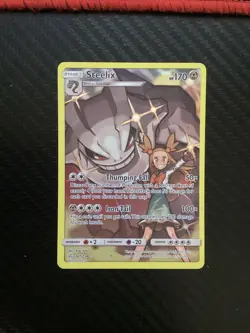 Pokemon TCG Steelix Holo Card Secret 247/236 Sm-Cosmic Eclipse NM Condition - Image 1