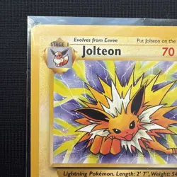 Jolteon 20/64 Base Set Series Jungle RARE 1999 Pokemon Card TCG WOTC LP - Image 2