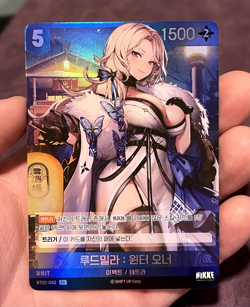 Winter Ludmilla Goddess of Victory Nikke Nivel Arena Holo Card - Image 1