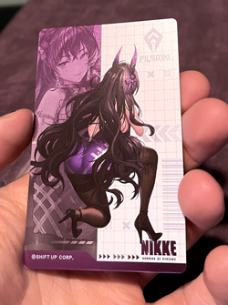 Harran Banquet Witch Goddess of Victory Nikke Metal Card Collection Holo - Image 3