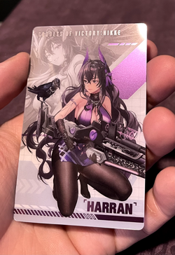 Harran Banquet Witch Goddess of Victory Nikke Metal Card Collection Holo - Image 4