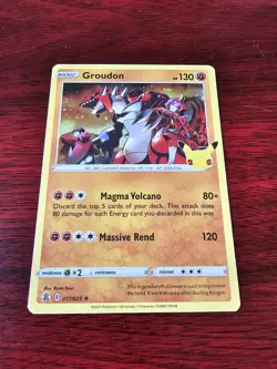 Groudon 017/025 Celebrations Holo Pokemon Card - LP - Image 1