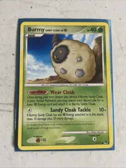Burmy Sandy Cloak POP Series 7 12/17 Pokemon Trading Card TCG Regular Common - Image 1