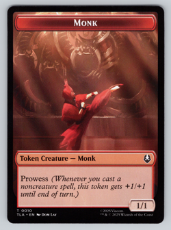 Monk | Food- Double Sided Token - MTG Avatar: TLA - Image 1