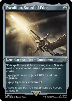 Excalibur, Sword of Eden (Foil Etched) -Foil Light Play MTG - Image 1
