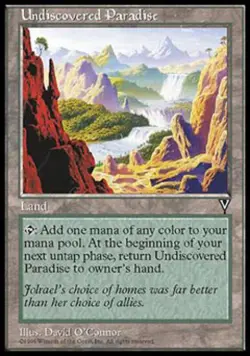 MTG English Undiscovered Paradise Light Play Normal Visions - Image 1
