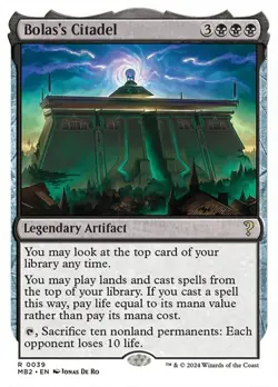MTG - Bolas's Citadel - White Border - Mystery Booster 2 - Magic the Gathering - Image 1