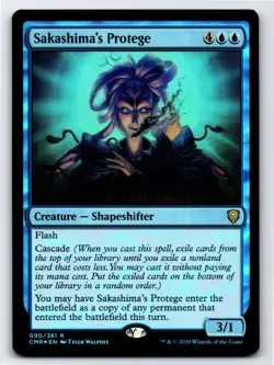 Sakashima's Protege R Commander Legends # 90 NM Foil - Image 1