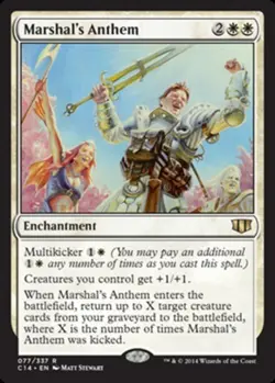 Marshal's Anthem - Commander 2014 #077/337 MTG Magic The Gathering - Image 1