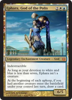 Ephara, God of the Polis Magic mtg Heavy Play, English Born of the Gods x1 - Image 1