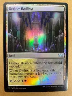 MTG 1x FOIL Orzhov Basilica # 327 Double Masters 2022 Magic the Gathering x1 NM - Image 1
