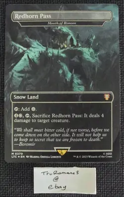 MTG (Foil)?Redhorn Pass?(Borderless) LOTR- Tales of Middle-earth - Image 1