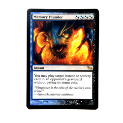 Memory Plunder NM Shadowmoor Rare MTG See Photos Magic the Gathering - Image 1