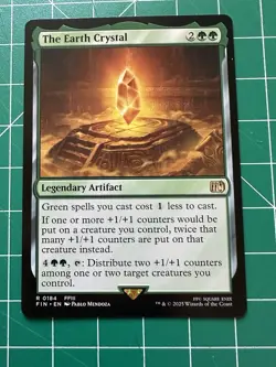 MTG The Earth Crystal NM-Mint Final Fantasy - Image 1
