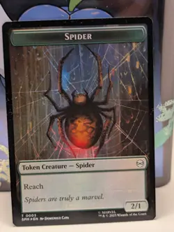 FOIL Illusion Villain / Spider Token MTG Spider-Man Tokens MAGIC - NM - Image 1