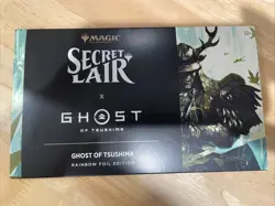 MTG Secret Lair x Ghost Of Tsushima RAINBOW FOIL EDITION Sealed, In Hand - Image 1