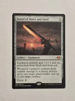 Sword Of Sinew And Steel - Modern Horizons 1 - Near Mint - MTG - Image 1