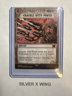 Crackle with Power x1, MTG, Outlaws of Thunder Junction: Breaking News, OTP, NM - Image 1