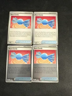 x4 Rare Candy 125/132 - Mega Evolution - Pokemon - NM 2 reverse holo - Image 1