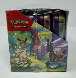 Pokemon Prismatic Evolutions Mini Tin DISPLAY (8 Tins) Factory Sealed! *DAMAGED* - Image 4