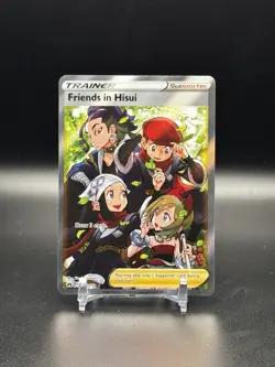2023 POKEMON SWSH CROWN ZENITH #148 FRIENDS IN HISUI ULTRA RARE FULL ART - NM - Image 3