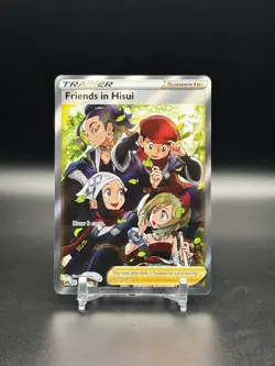 2023 POKEMON SWSH CROWN ZENITH #148 FRIENDS IN HISUI ULTRA RARE FULL ART - NM - Image 5