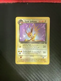 Pokemon TCG Dark Jolteon Team Rocket 38/82 Regular Unlimited Uncommon LP - Image 1