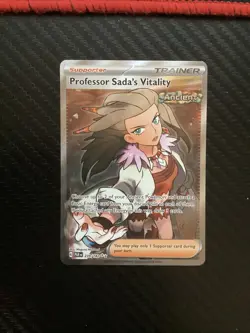 PROFESSOR SADA'S VITALITY 239/182 PARADOX RIFT POKEMON (FULL ART ULTRA, NM) - Image 1