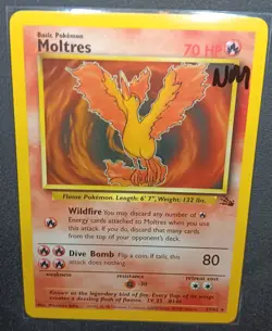 Moltres 27/62 Fossil Unlimited Non-Holo - 1999 WotC - LP/NM - Pokemon TCG - Image 2