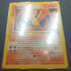 Moltres 27/62 Fossil Unlimited Non-Holo - 1999 WotC - LP/NM - Pokemon TCG - Image 4