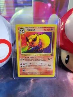 Flareon 19/64 Pokemon TCG Jungle Unlimited Regular Rare LP - Image 1